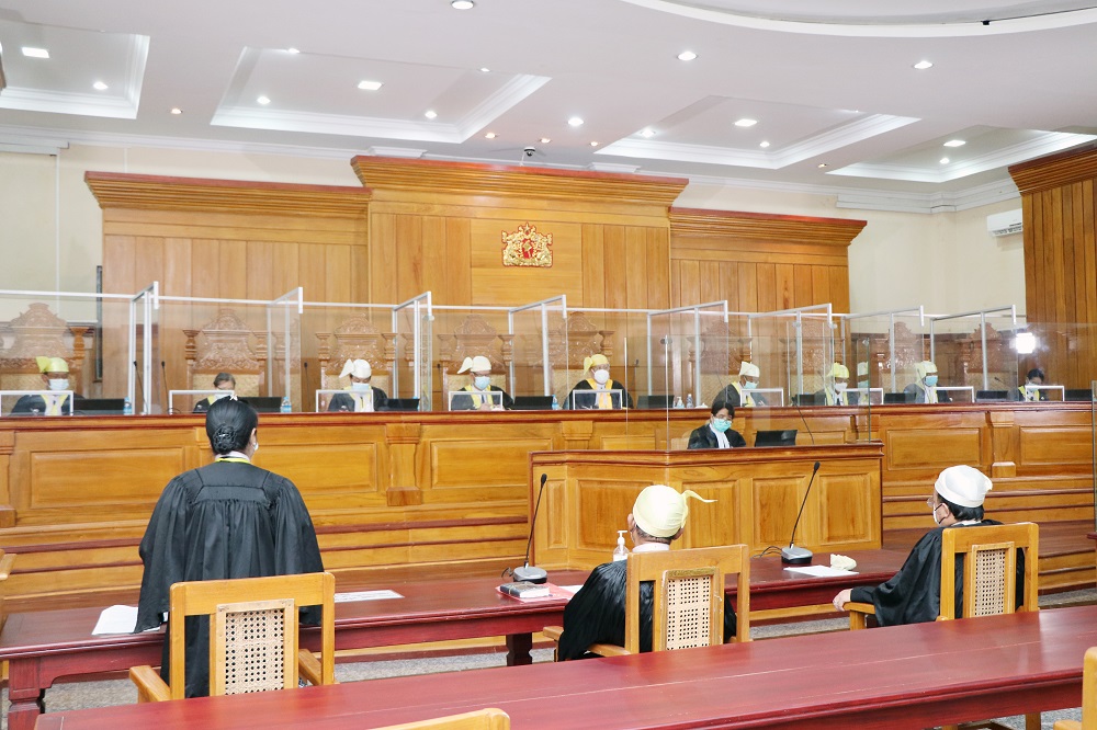 ပြည်ထောင်စုတရားလွှတ်တော်ချုပ် အထူးအယူခံခုံရုံး ရုံးထိုင်ခြင်း